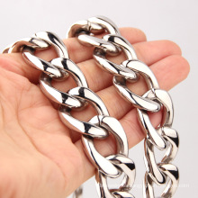 eBay Amazon Hot Sale Joyería de acero inoxidable Titanium Joyas de plata para hombres Collar grueso